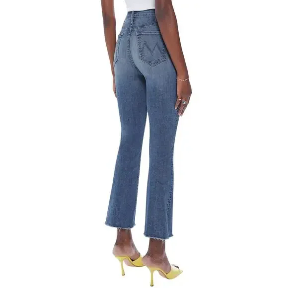 MOTHER Women’s The Hustler Ankle Fray Jean in Healing Jar Lightwash 33 - Picture 2 of 6